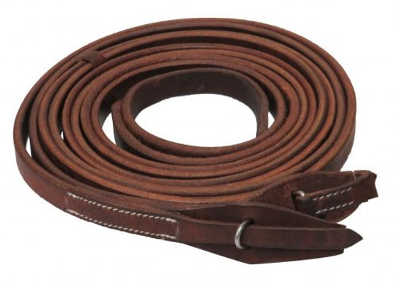 8ft X 3/4" Oiled Harness Leather Split Reins