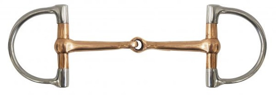 Copper Snaffle D Ring Bit