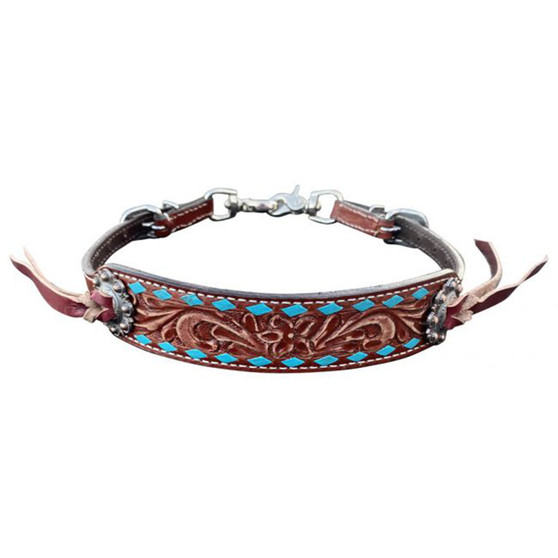 Buckstitch leather wither strap