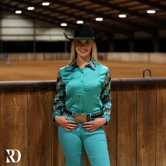 Bronc buster satin rodeo shirt