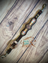 Bling Leather Wither Strap w/ Serape and Sunflowers