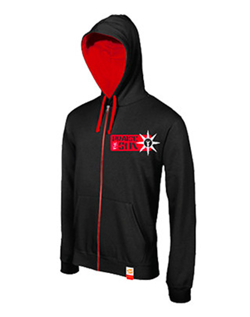 DARK SOULS: PRAISE THE SUN ZIP HOODIE - BlackRed[XL]