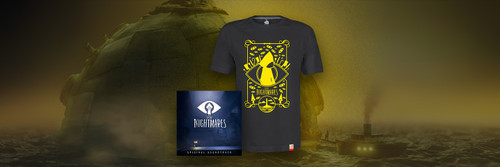 LITTLE NIGHTMARES SIX: CAMISETA DE HOMBRE DELUXE - Negro[M]