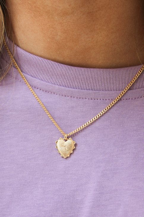 Gold Heart Necklace 