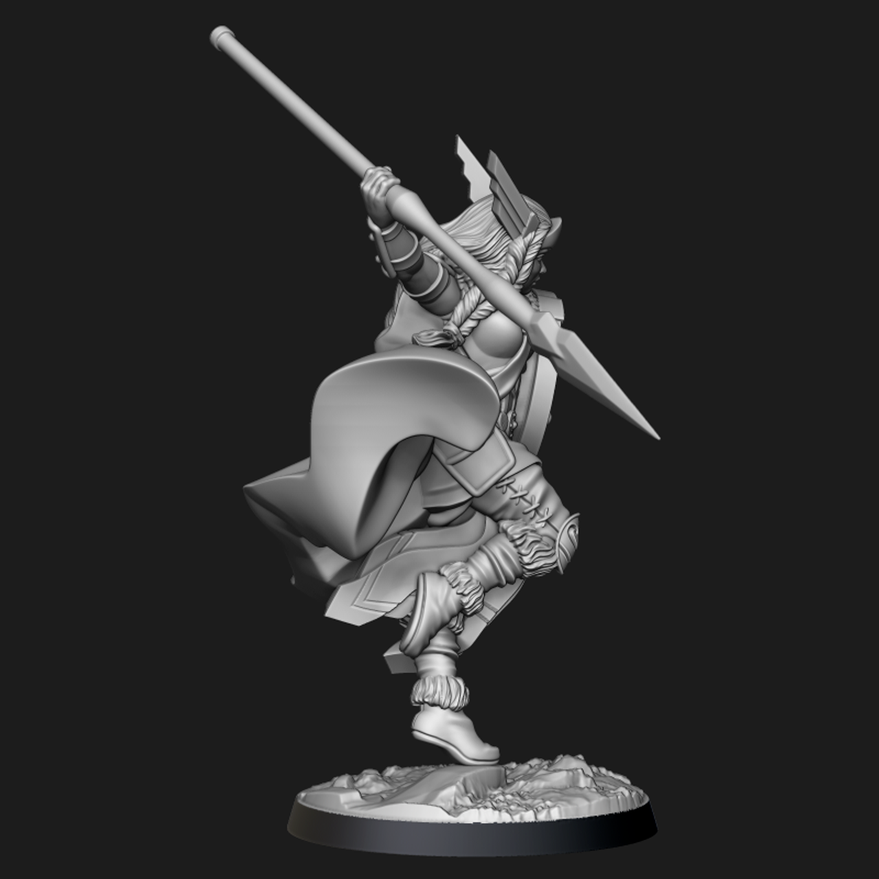 3D Printable Kara Valkyrie by Bombshell Miniatures