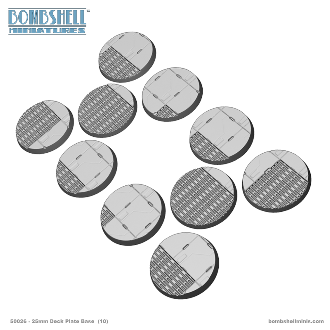 50026 - 25mm Deck Plate Base (10)