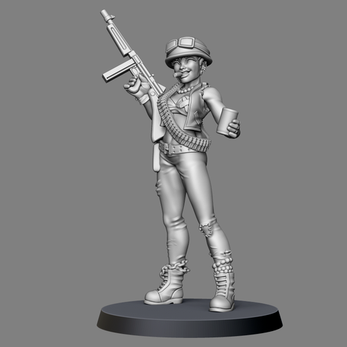 3D Printable Kara Valkyrie by Bombshell Miniatures