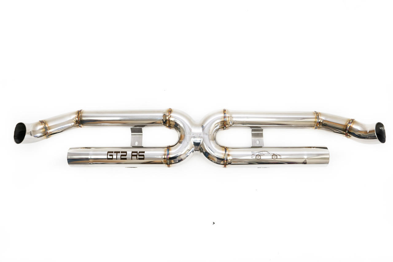 Fabspeed Motorsport Fabspeed Porsche 991.2 GT2 RS Center Muffler Bypass X-Pipe 2018