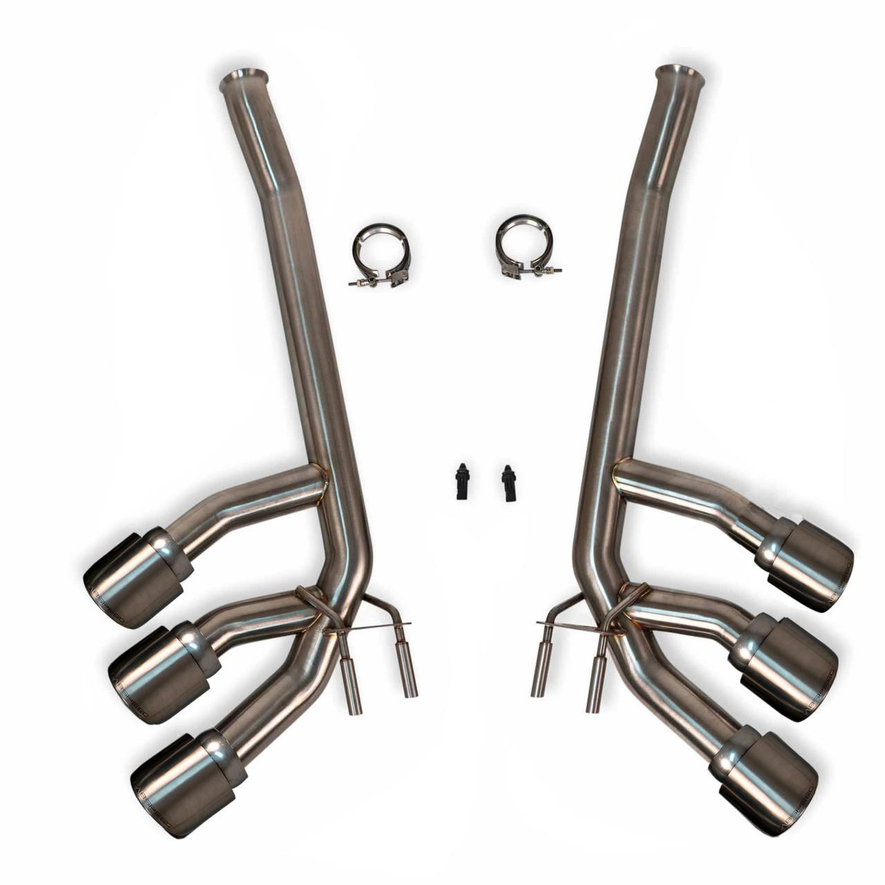Polished Mercedes AMG G63 Supersport Exhaust with Triple Tips
