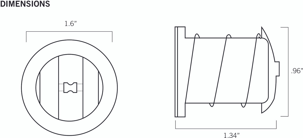 Keystone KTSOCKETRDCSPRSIGN Fluorescent Sockets Spring Lampholder
