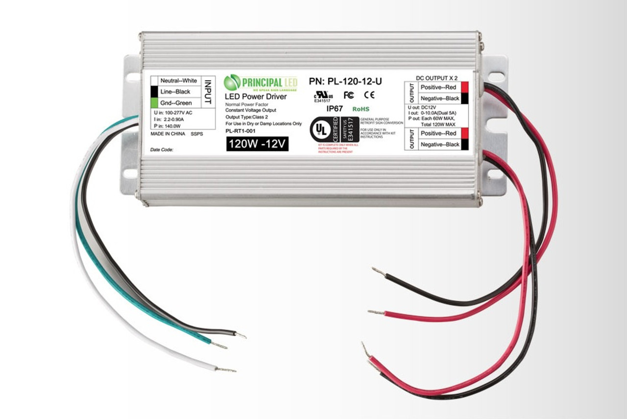 P-OH120-12-EC Principal Sloan Constant Voltage LED Power Supply