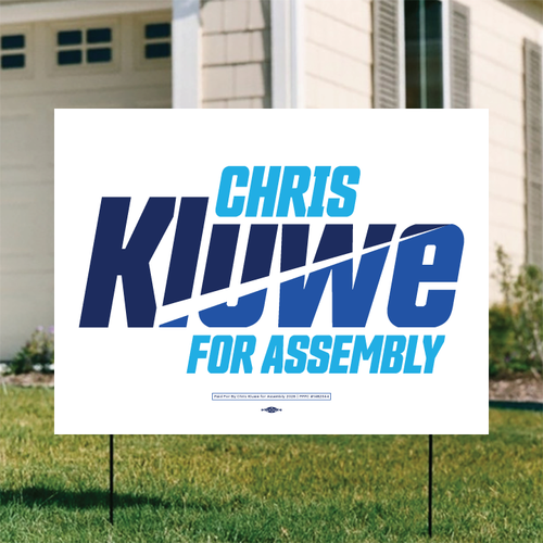Chris Kluwe (24" x 18" Coroplast Yard Sign)