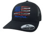 Droppin Drake Southern Apparel Co American Duck Gun Flag Trucker Mesh Snapback Hat