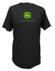 John Deere Men's Trademark Logo Core Black Short Sleeve Tee