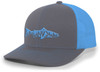 Men's Outdoors Fishing Trout Scenic Forest Woodland Embroidered Mesh Back Trucker Hat