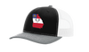 It's All About The South Flag Filled Georgia State With Buck Head Mesh Back Trucker Hat