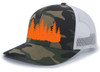 Pine Trees Forest Tamarack Woods Men's Embroidered Mesh Back Trucker Hat