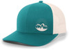 Men's Scenic Mountain Outdoors Woodland Embroidered Mesh Back Trucker Hat