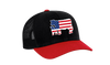 Heritage Pride Embroidered American Flag Filled Farm Animals Patriotic Mesh Back Trucker Hat