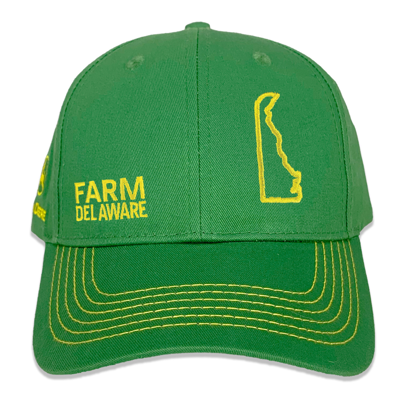 John Deere Farm State Pride Full Twill Hat Green and Yellow