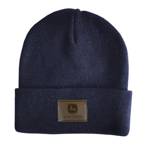 John Deere Mens Beanie-Navy-One Size