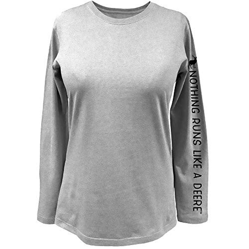 John Deere Nothing Runs Like A Deere Long Sleeve Printed Tee Oxford