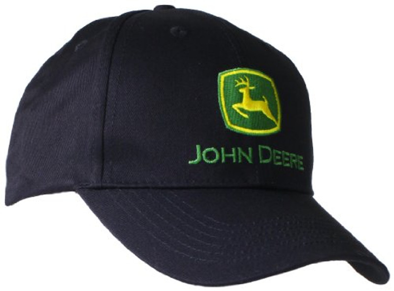 John Deere Embroidered Logo Baseball Hat  One Size  Men's  Black