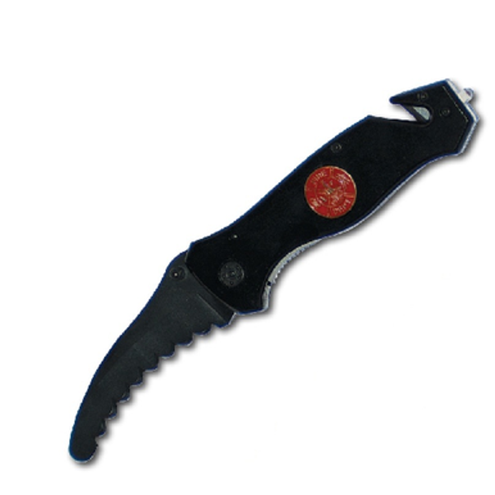 The Rescuer Emergency Knife - Fire Department Emblem