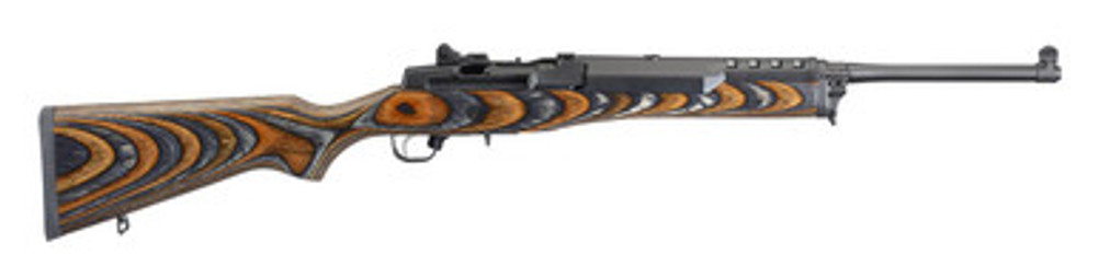 Ruger Mini-14® : Ranch Rifle 5.56 NATO 18.5" 5+1 Laminated Brown/Black Chevron - LIPRUMINI-14/5CVN