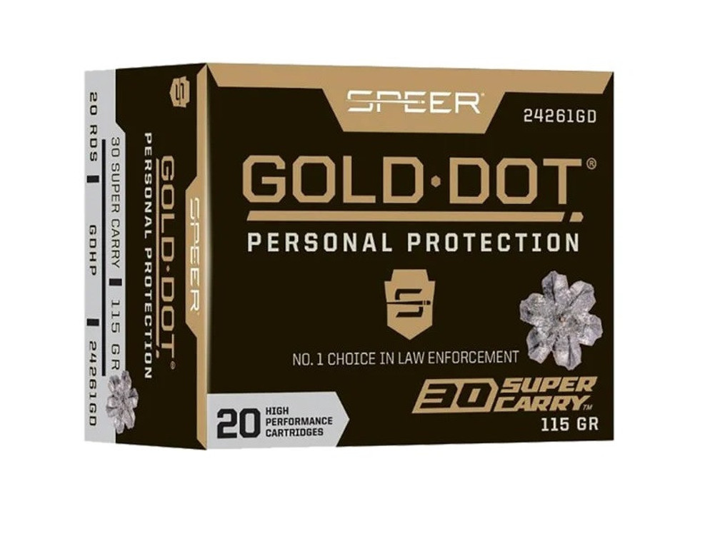 Speer Ammunition Gold Dot 30sc 115gr Hp 20/200