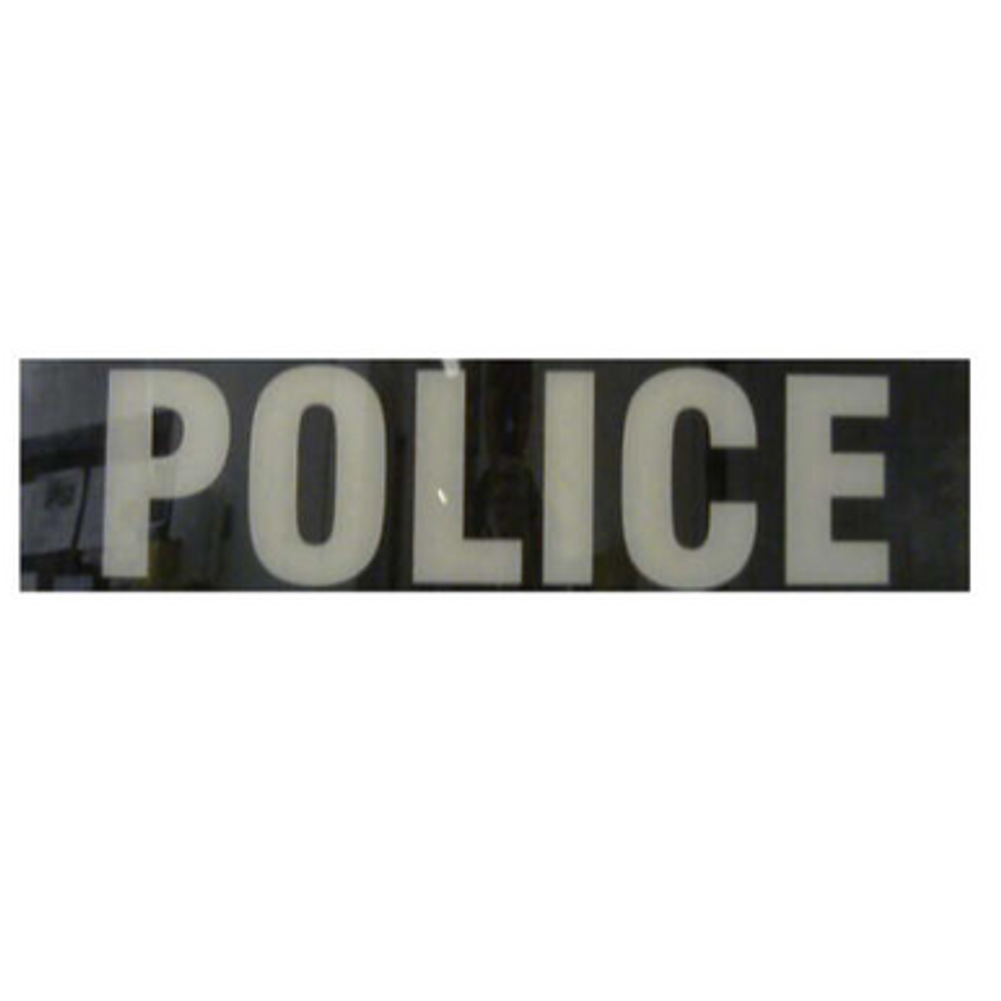 Shield ID Decal - Police 5'' x 23''