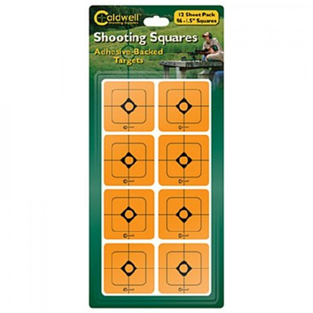 1 in Orange Shooting Squares, 12 sheets (216 ct)