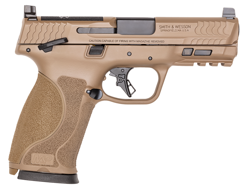 Smith and Wesson M&P 10mm M2.0 Optic Ready Thumb Safety FDE 10mm 4" 15+1