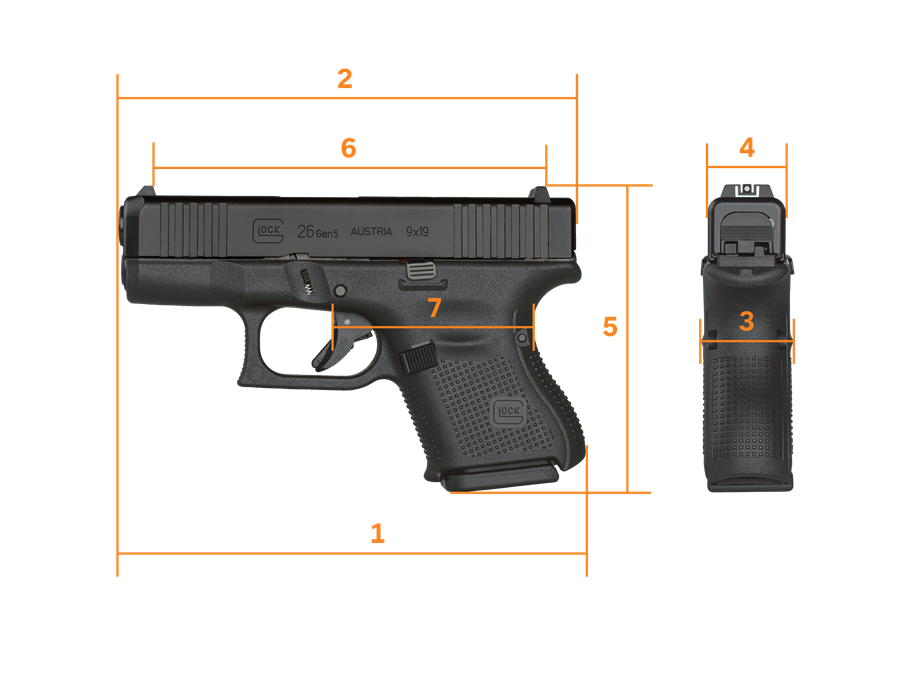 GLOCK G26 G5 9mm 3.46" 10+1 Rebuilt#