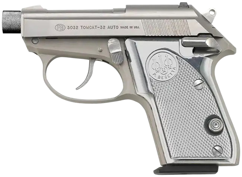 Beretta 3032 TOMCAT GHOST BUSTER 32ACP 7+1 Silver Aluminum