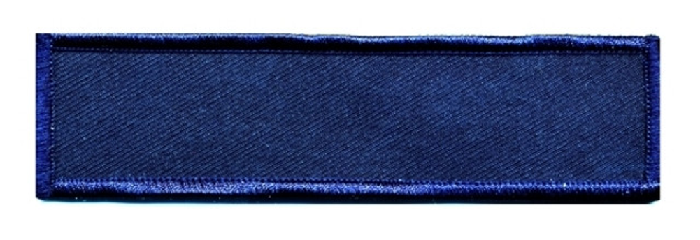 Name Blank w/ Merrowed Bordered (Chicago PD) 3.33''x1'' - Dark Navy/Dark Navy