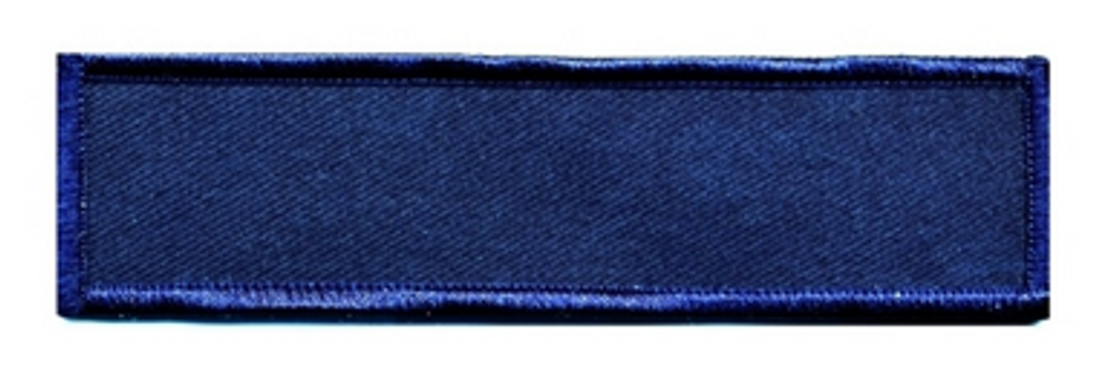 Name Blank w/ Merrowed Bordered (Chicago PD) 3.33''x1'' - Dark Navy/Dark Navy