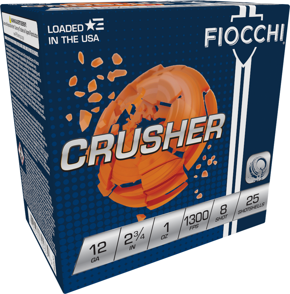 Fiocchi Exacta Target, Fio 12crsr8   Crusher      12 2.75 8sht  1oz 25/10