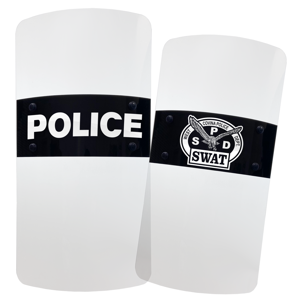 Custom Riot Shield Lettering (Laser UV Application)
