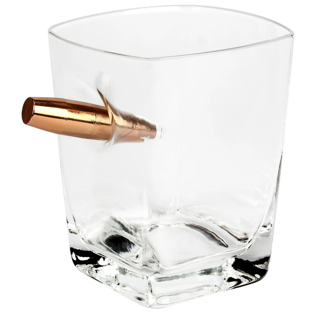 Last Man Standing - Whiskey Glass w/ Bullet