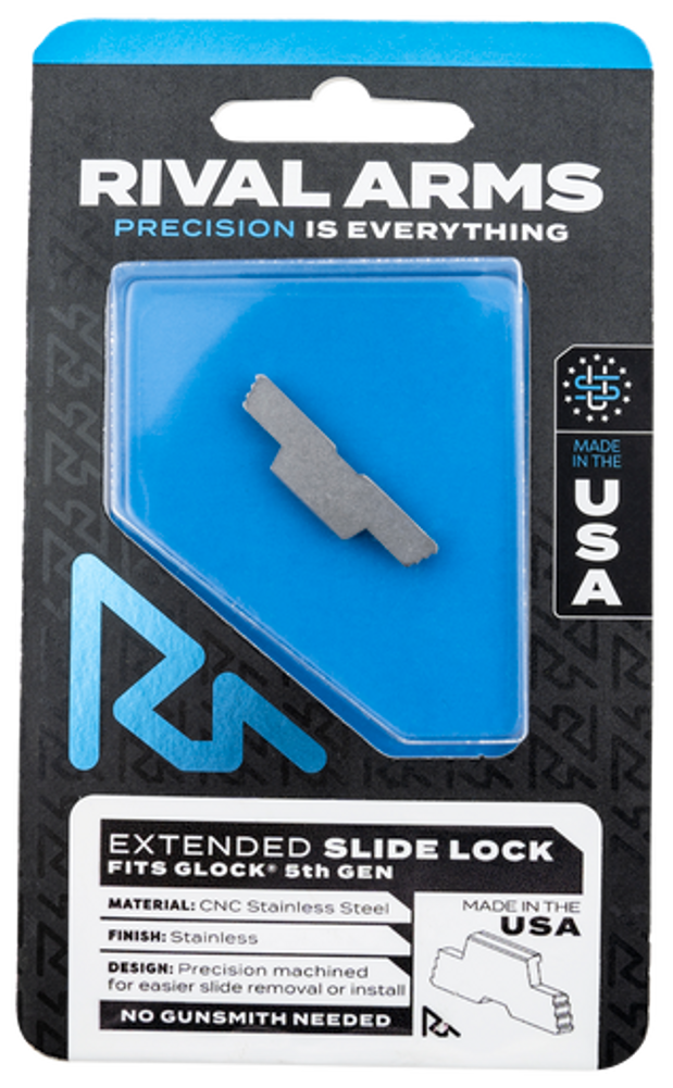 Rival Arms Slide Lock, Rival Rara80g002d Slide Lck Ext Glk Gen5 Ss