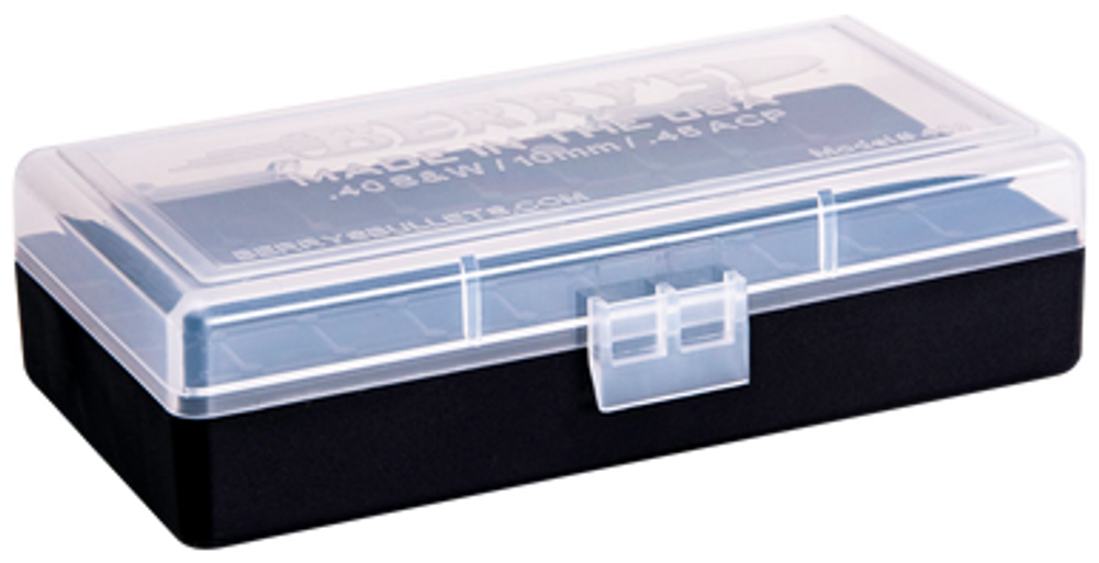 Berrys Ammo Box, Berrys 67425     408 Ammo Box  40s/45a  50r Clr/bk