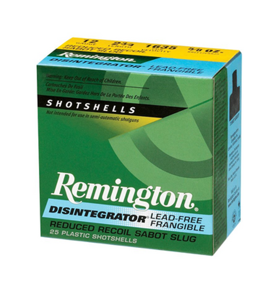 Disintegrator 12 Gauge 2 3/4'' LF Sabot Slugs (3 3/4 DRAM EQ.)