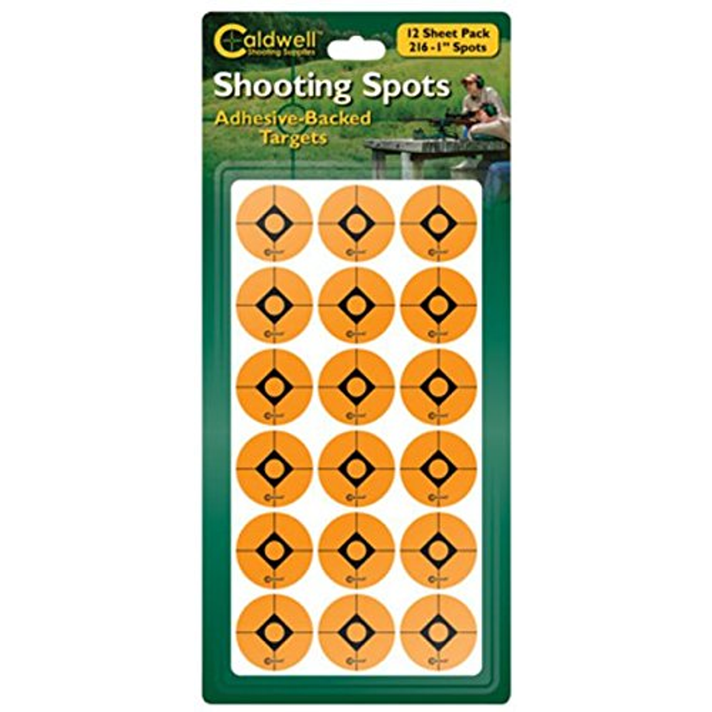 1.5 in Orange Shooting Spots, 12 sheets (96 ct)