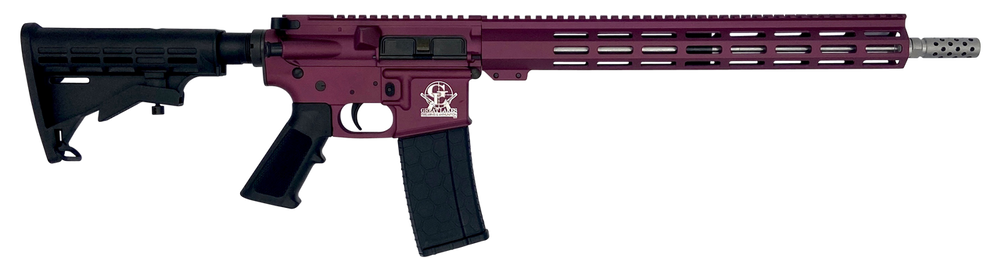 Great Lakes Firearms GL15223SSCHY AR-15  223 Wylde 16" Stainless 30+1, Black Cherry Rec, Black Stock & Grip
