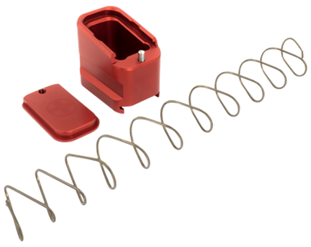 Shield Arms Magazine Extension, Shield G19-me-5-red     G19 +5 Mag Extension