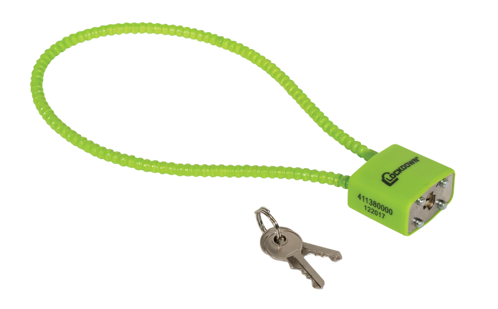 Lockdown Trigger Lock, Lockdown 110149    15in Cable Trigger Lock