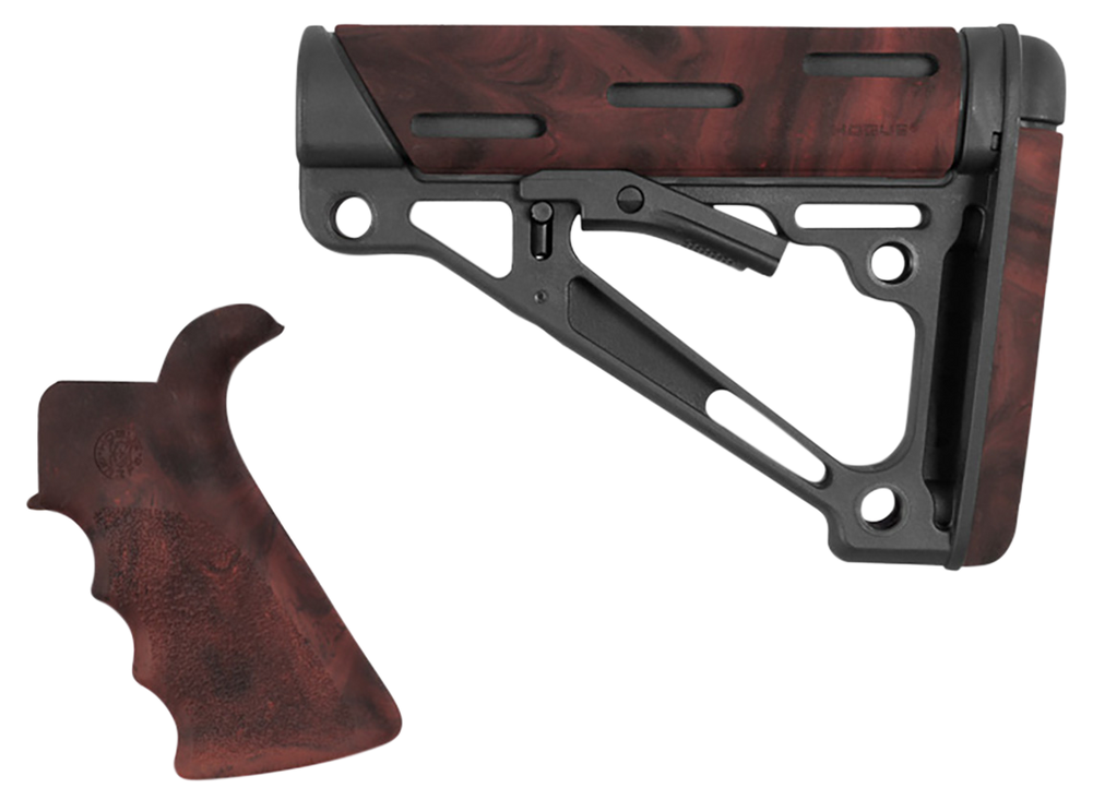 Hogue Overmolded, Hog 15456   Ar15 Kit Grip/stock Red Lava