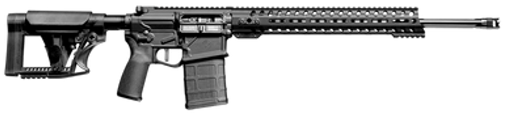 Patriot Ordnance Factory 01734 Rogue Prescott 6.5 Creedmoor 20" DI 20+1 Black Anodized Rec 14.50" Renegade M-LOK Stainless Steel Fluted Barrel Black Adjustable Stock Black Polymer MFT Grip Right Hand