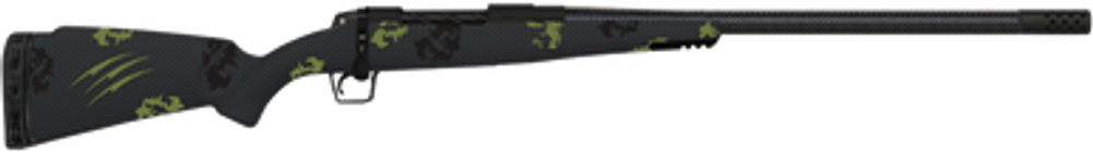 Fierce Firearms ROG65PRC22BF Carbon Rogue  Full Size 6.5 PRC 3+1 22" Hand Lapped/Match Grade Threaded Barrel, Black Cerakote Steel Receiver, Forest Camo Fierce Rogue Carbon Fiber Stock